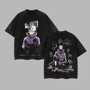 Obito Uchiha Naruto Anime Retro Unisex Acid Washed T-Shirt, Hoodie, Naruto 2026 Oversized Unisex Anime Merch, Soft Cotton Streetwear Clothes, Unisex Manga Apparel, Gift for Anime Fans, Christmas Gift