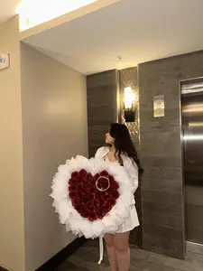 40 Rose Heart- Shaped Bouquet Gift Anniversary