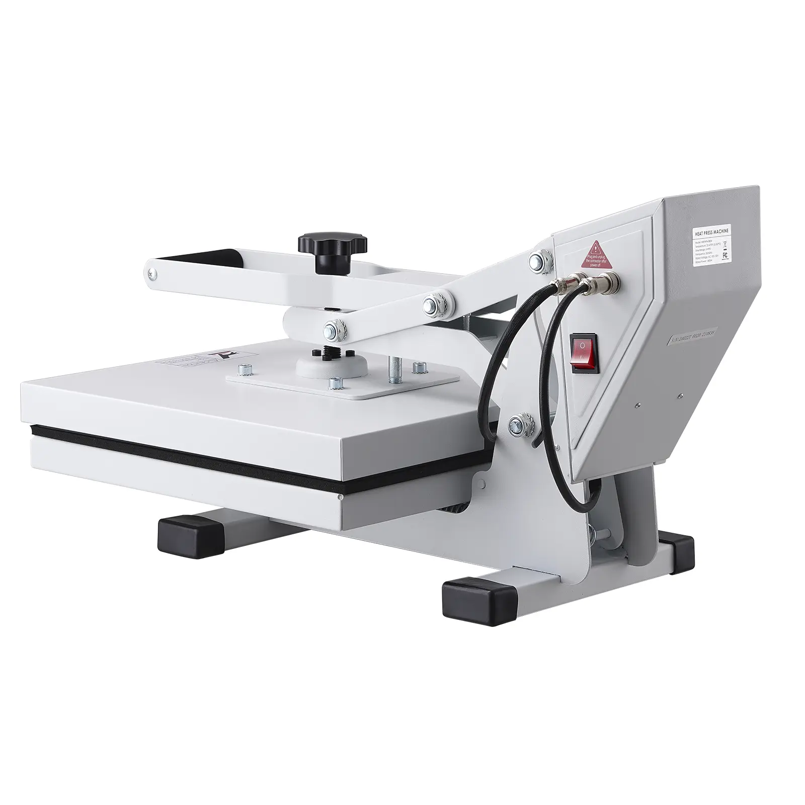 【summerfinds】VEVOR Heat Press, Heat Press Machine for T-Shirt, Fast Heating, Power Digital Industrial Sublimation Printer for Heat Transfer Vinyl, High Pressure Heat Press 15x15, Easy to Use, White
