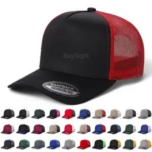 Snapback Hat Cotton Trucker Mesh Solid Adjustable Size Mens Baseball Cap Visor