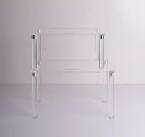 Hamster Platform 7.09" × 12.20" × 5.91"(H), Premium Acrylic Stand for Syrian & Dwarf Hamsters – Durable, Easy-to-Clean Cage Accessory for Habitat Setup