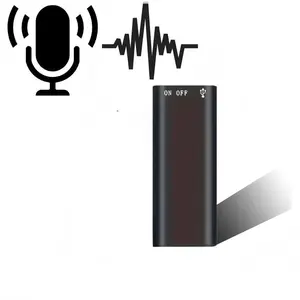 Professional Voice-Activated Digital Recorder, 8GB HD Noise-Canceling Mp3 Player, Ultra-Thin Portable Recording Pen for Business Meetings, No Battery Included
