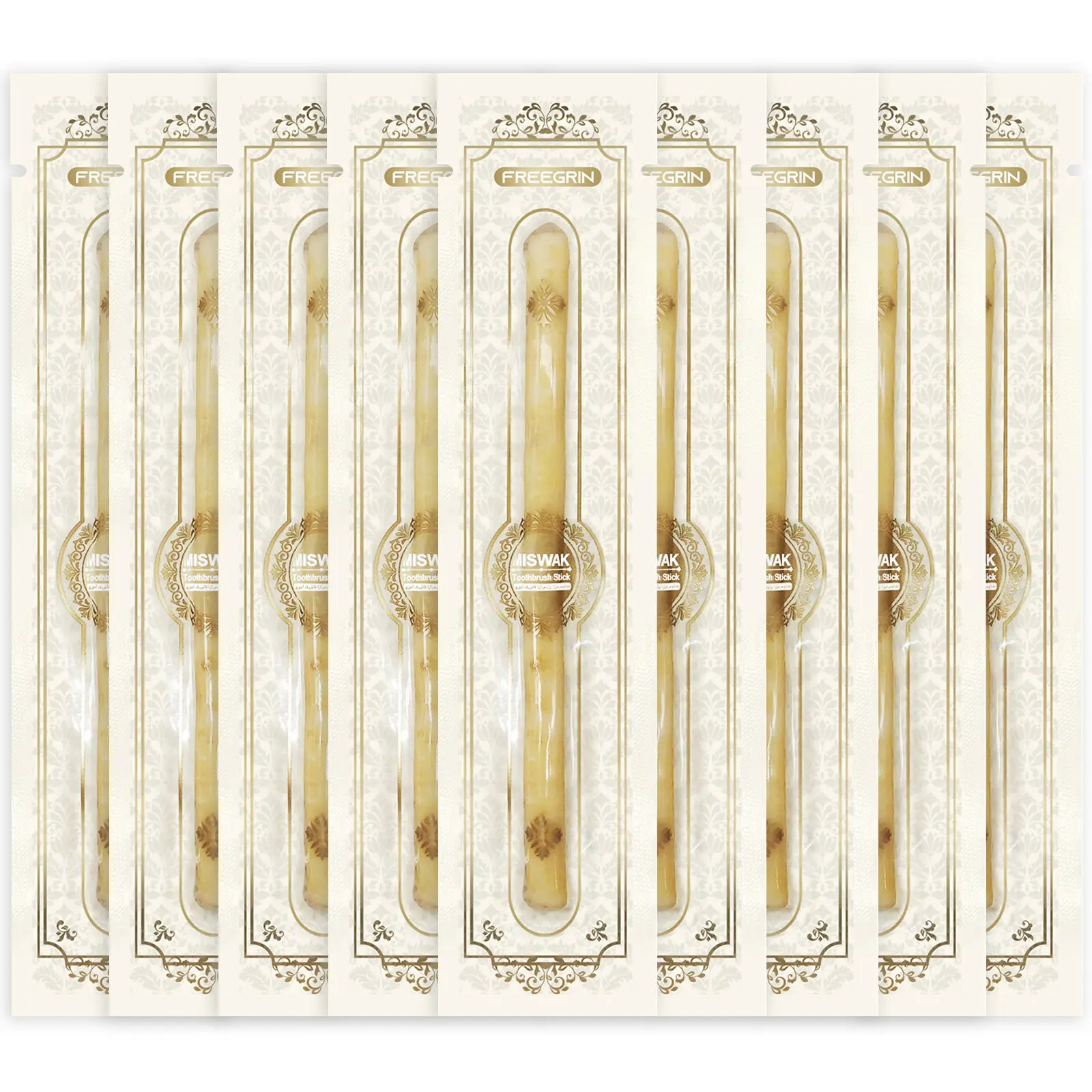 Freegrin Miswak Sticks Kit | Natural Teeth Whitening & Gum Care | Traditional Siwak Eco Friendly | Miswak Bulk Family Pack | No Additives Clean Toothbrush oral