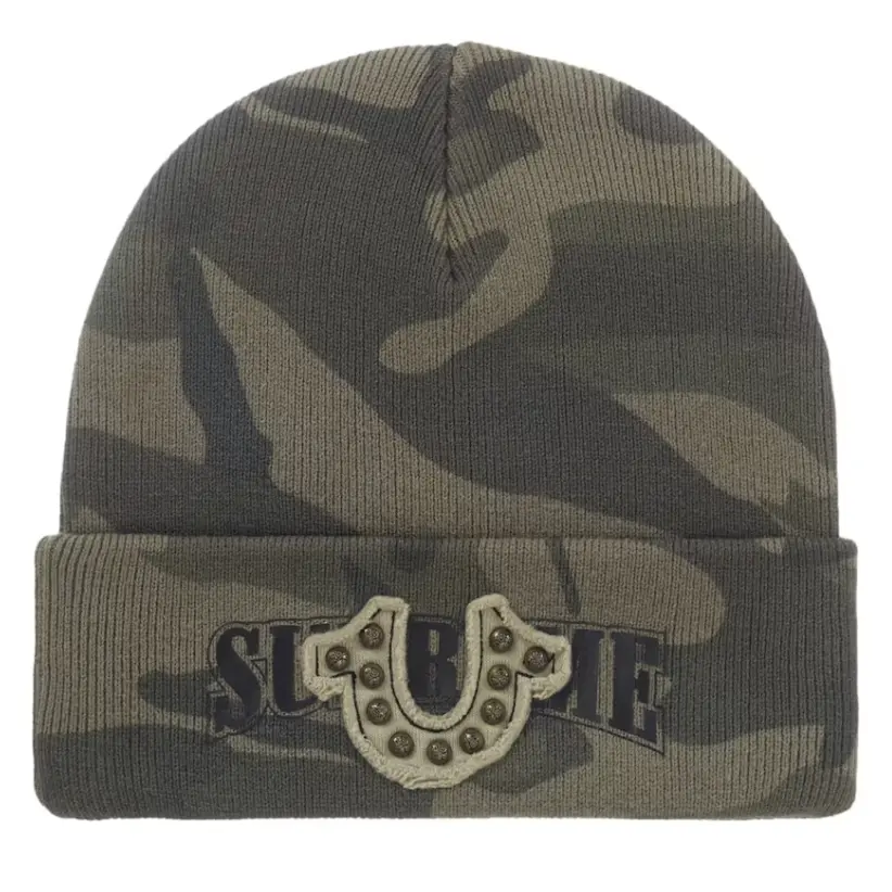 Pre-owned Supreme x True Religion Beanie (FW25) (Olive Camo)