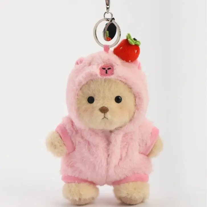 5.9 Inches Strawberry Pink Capybara Mini Bear