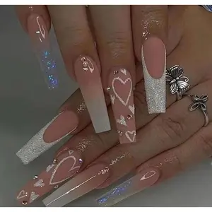 Lovely acrylic press on nails