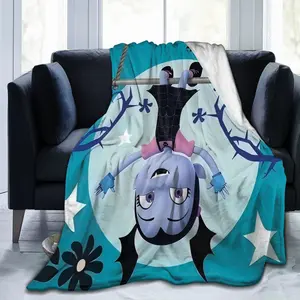 Vampirina Blanket Plush Flannel Cozy Cover Showcasing Charming Vampire-Themed Designs, Great For Movie Nights, Bed Blanket Warmth, Travel Blanket Portability, And Adding Cute Spooky Decor To Any Child’s Space