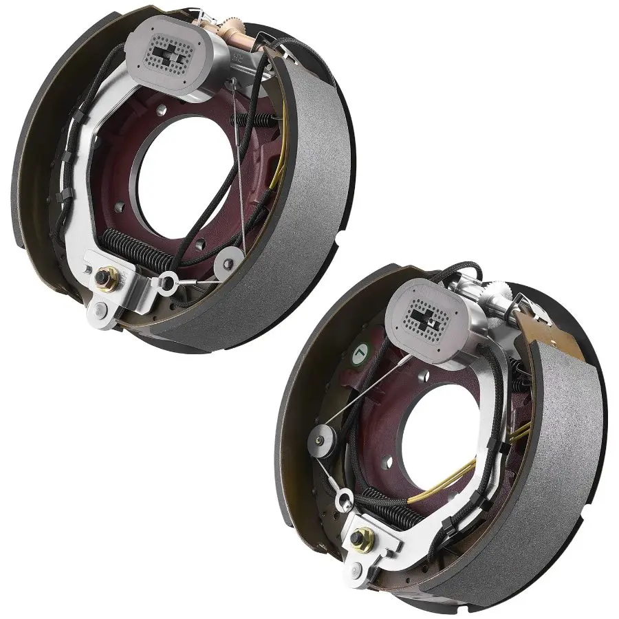 VEVOR Electric Trailer Brake Kit, 12.25x 3.375 Inch, 1 Pair Self-Adjusting Electric Brakes Kit for 8000 lbs Trailer Axle, Backing Plates for Braking System Part Replacement, Fit for Trailers, RVs