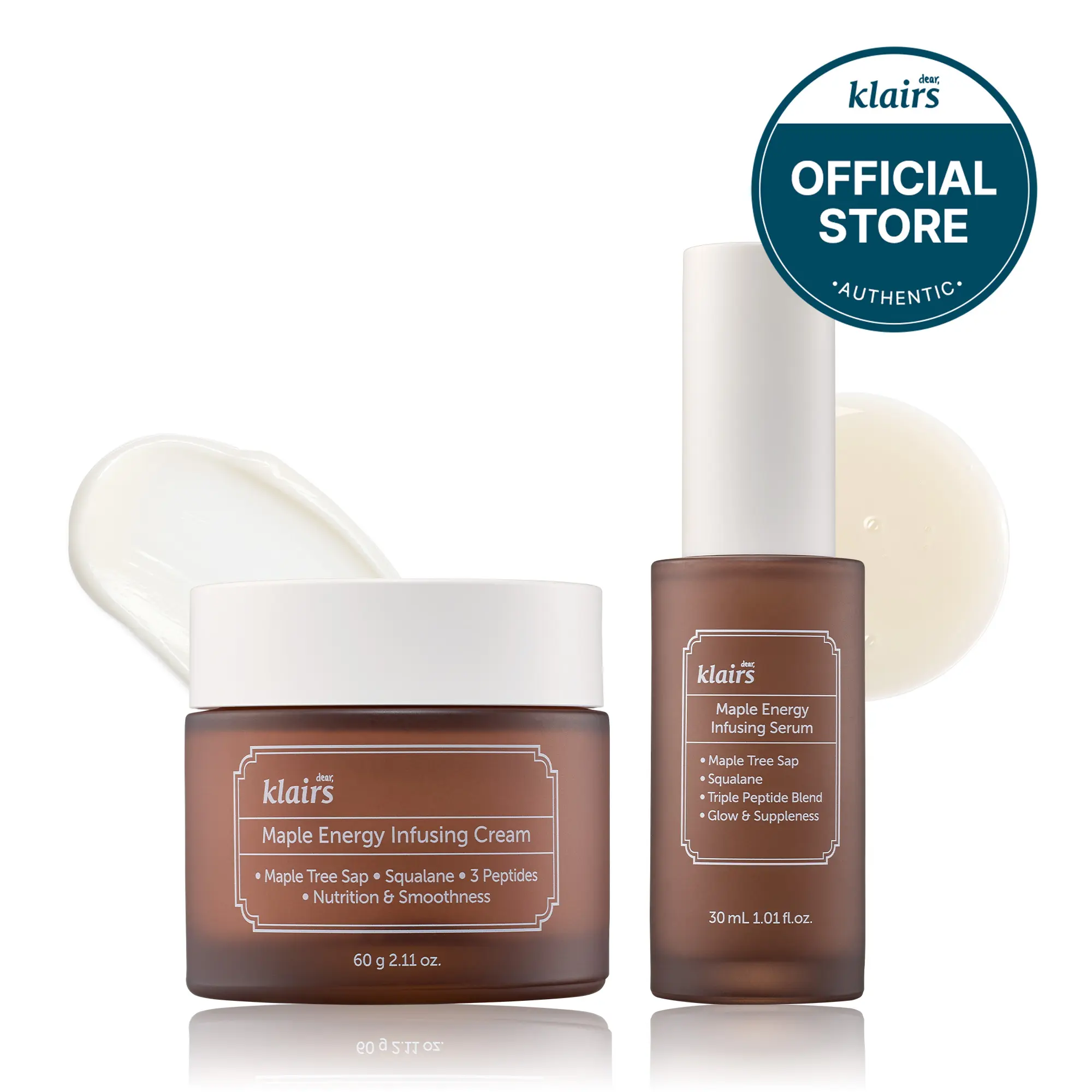 [Dear Klairs Official] Maple Energy Infusing Bundle | Maple Energy Infusing Serum & Maple Energy Infusing Cream Skincare Comfort