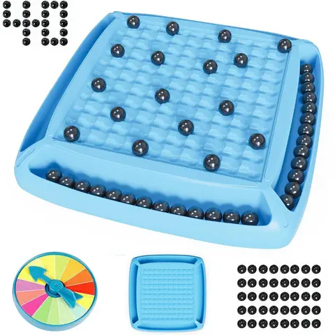 Upgraded 40-Stone Tabletop Chess Board Game Set - Family Board Games, 2-4 Player Party-Ready Strategy Toy for 6+ Years, Boosts Logical Thinking & Patience, Cool Gifts for Kids & Adults, Toys for Boys