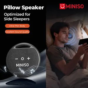 MINISO M106 Ultra-Thin Bluetooth Pillow Speaker with Bluetooth 6.0, Pillow CD Player for Bedtime Music & Audiobooks, Headphone-Free Sleep Speaker, Compatible with Android & iOS