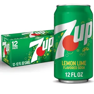 7UP Lemon Lime Flavored Soda 12 fl oz Cans 12 Pack Refreshing Drink in Green Cans US Classic Taste Every Occasion