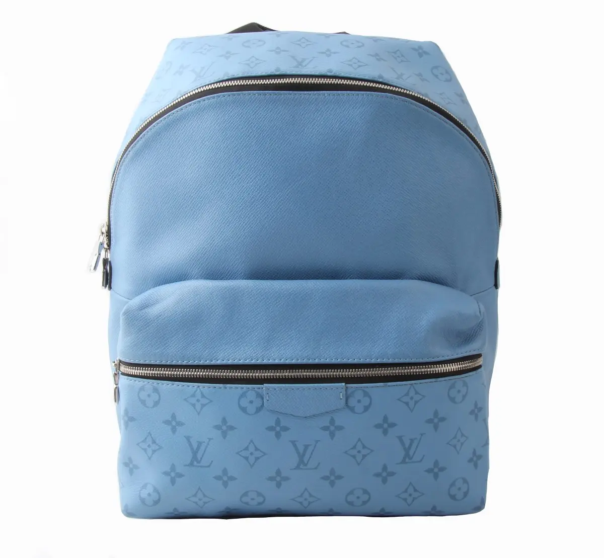 Pre-owned Louis Vuitton Leather Backpacks Taigarama Light Blue Discovery Backpack