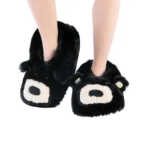 LazyOne | Bear Critter Slippers for Kids, Women and Men - Cute Animal Slippers, Cozy Slippers Footwear Walking Shoes fluffy slipper