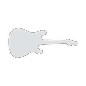 Guitar Serving Board Acrylic Router Template