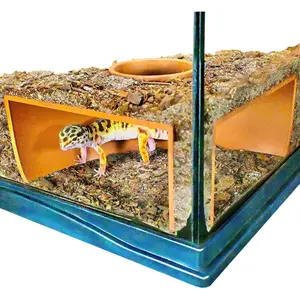 Underground Cave Viewing Hide | Hognose Snake, Corn Snake & Leopard Gecko Hideout Reptile Habitat Tank Enrichment Decor Decoration Accessories Supplies Toys Ornaments