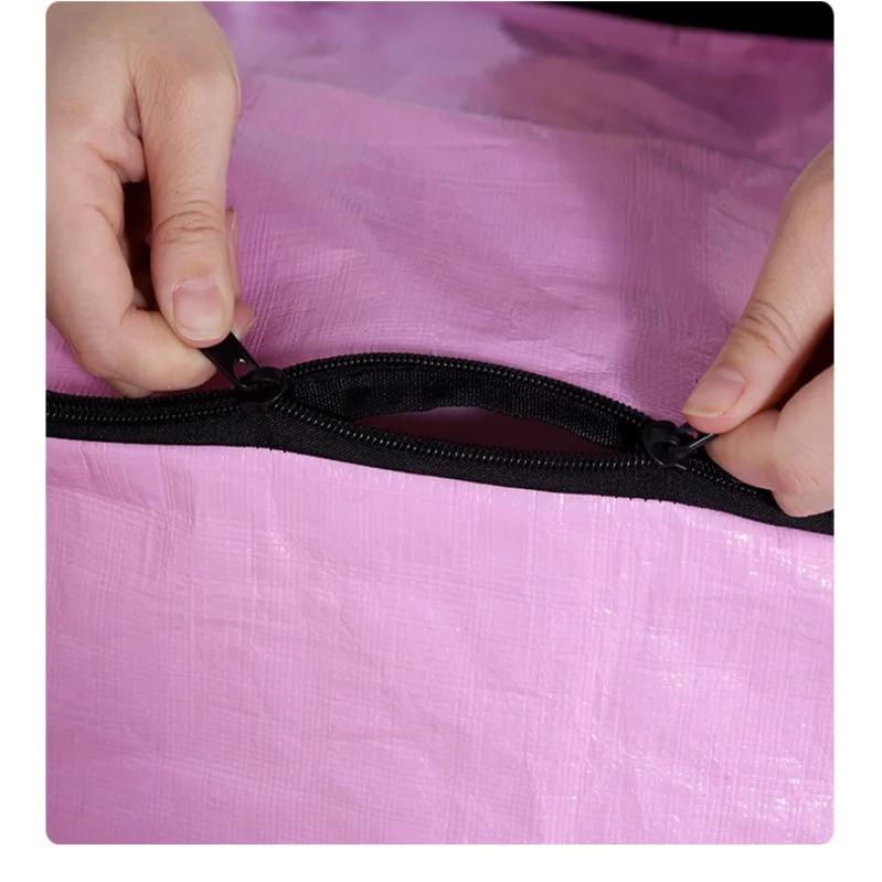 1PCS Large Capacity Waterproof Clothing Down Comforter Storage Bag Mobile Packaging Transport Luggage Bag Moving Travel Organizer