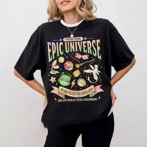 Epic Universe Fan Comfort Colors Shirt, Funny Family Theme Park Trip TShirt, Orlando Park 2025 Family Tee