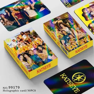 30Pcs/Set Kpop Idol KATSEYE New Series HD Printd Photocards MANON SOPHIA DANIELA LARA MEGAN YOONCHAE Laser Lomo Cards Fans Gifts