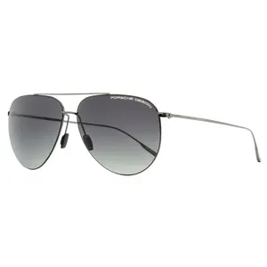 Porsche Design Titanium Pilot Sunglasses P'8939 D Gunmetal 62mm