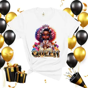 Birthday Queen T-Shirt Casual Crew Neck