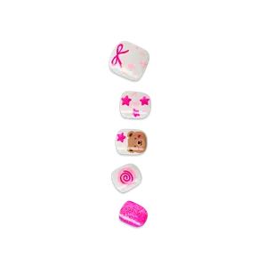 Impress Kids No Glue Fake Press On Nails - My Girl | Design, Pink, Kids, Squoval, Manicure