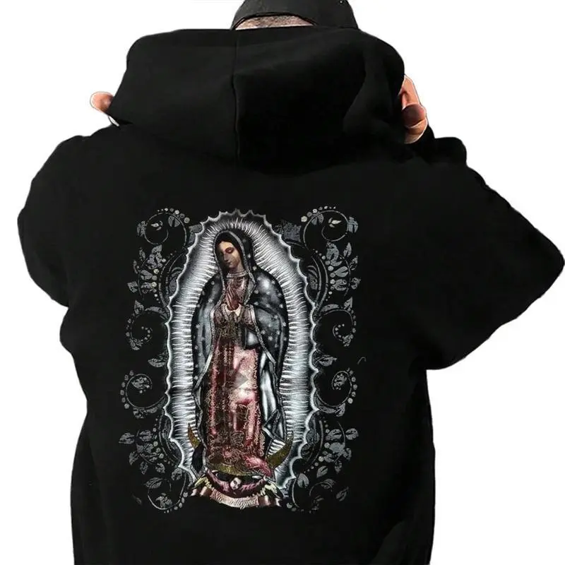 guadalupe hoodie blue - TikTok Shop
