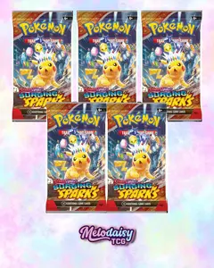(5) Surging Sparks Booster Pack - SV08: Surging Sparks (SSP)