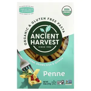 Ancient Harvest Organic & Gluten Free Pasta, Penne, Corn, Brown Rice & Quinoa, 9.6 oz (272 g)