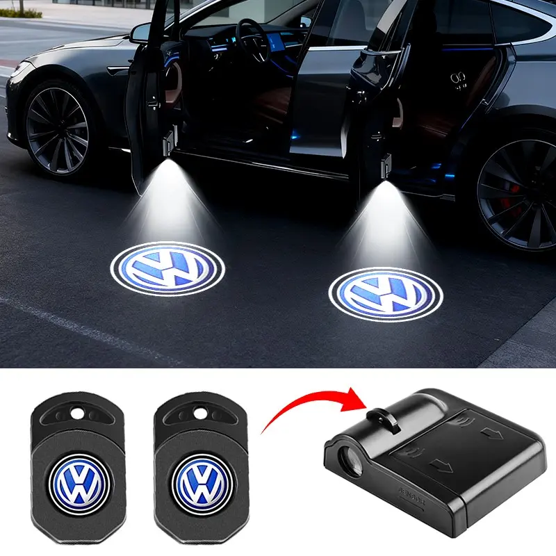 Volkswagen Car Door Welcome Lights, Door Projector Lights, High Definition Logo Projection, Fits Passat/lamando/tiguanl, Exterior Decoration Accessories