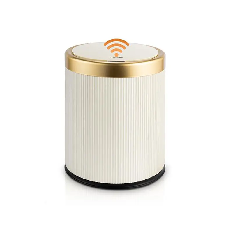 Pukomc Trash Can with Lid，3.5 Gallon Touchless Trash Bin，Waterproof Smart Trash Bins Suitable for Kitchen, Bathroom, Bedroom, Living Room, Office Automatic Odor Control Large Capacity Motion Sensor