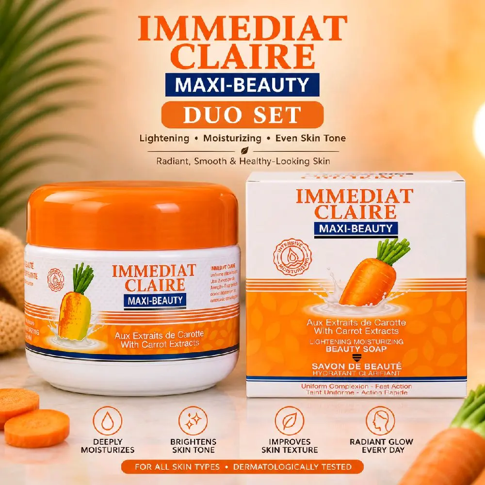 Immediat Claire Maxi-Beauty Carrot Duo Set – Beauty Cream & Beauty Soap