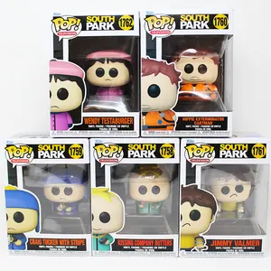 Funko Pop! South Park – Kissing Company Butters #1758, Craig Tucker with Stripe #1759, Hippie Exterminator Cartman #1760, Jimmy Valmer #1761, Wendy Testaburger #1762 (Set)