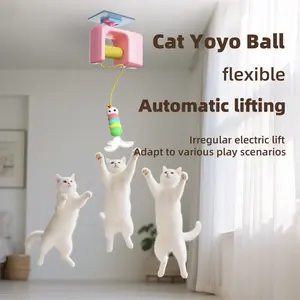 Automatic Indoor Cat Toy, Door Hanging Pet Activator, Self-Entertaining Stress Relief Ball, Automatic Rolling Ball, Electric Energy Consuming Toy