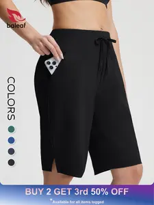 BALEAF Women's Long Swim Shorts High Waisted Tummy Control Knee Length Bermuda Swimming Bottoms Tankini Swimsuit with Inner Liner Pockets Quick Dry Lightweight Stretch Breathable Water Resistant Modest Swimwear for Beach Pool Surfing Outdoor #Summervibes