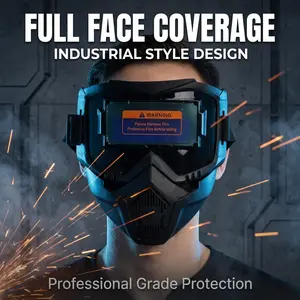 Auto-Darkening Welding Helmet, True Color Large Viewing Screen Welding Mask with Adjustable Headband, 0.1ms Fast Darkening, UV/IR Protection, Breathable Vent System for TIG MIG ARC Welding Grinding