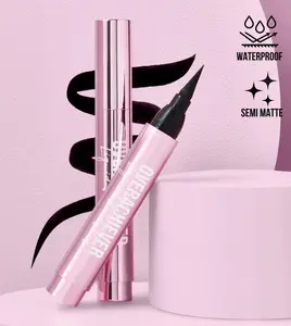 Beauty Creations OVERACHIEVER Liquid Eye Marker - Cruelty-Free Single Item Makeup, Bold Waterproof Longwear Eyeliner, Versatile Matte Lipliner, Eye Makeup Product, Smudge Proof Transfer Proof Cosmetic