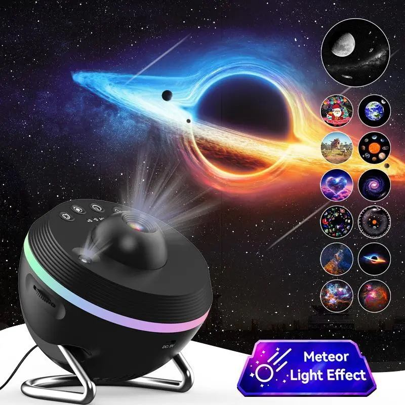 Galaxy Projector Night Light, USB Powered Starry Sky Projector Lamp with 12 Projection Discs, Atmosphere Projector Light For Bedroom Home Decor, Starlight Projector, Space Projector