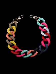 Acrylic Handbag Chain, Fashionable Purse Strap, Short Handle Design, Ideal for Luxurious Bags & Crafting Projects