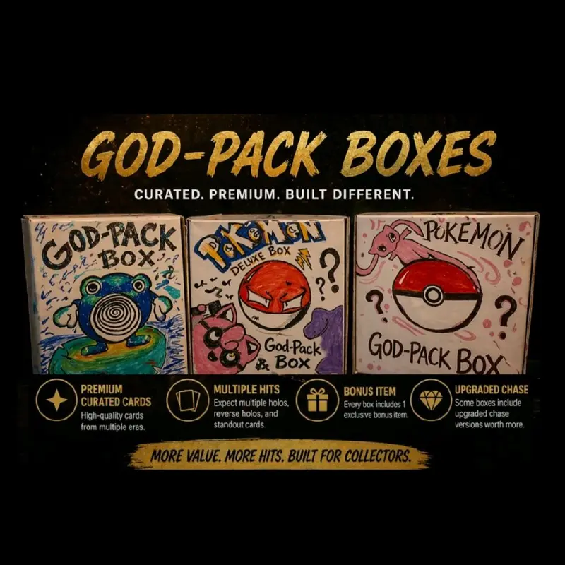 god booster box pokemon Pokémon Booster Bundle Acrylic Box with 4 Magnets - 6MM Thickness