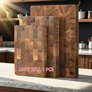 Handmade Grid Maple Wood Cutting Board, Durable Kitchen Tool for Meat Sorting and Slicing, Perfect for Home Chefs and Gifts, Wooden Cutting Board