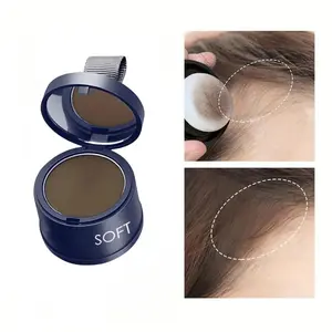 Hairline Powder-Root Touch Up and Hair Loss Cover Up,Instant Hairline Touch Up,Quick Cover Gray Hair Root Concealer,Eyebrow and Beard Lines,Hair Root Touch Up for Thinning Gray Hairline,For Men and Women,Wind and Sweat Resistant