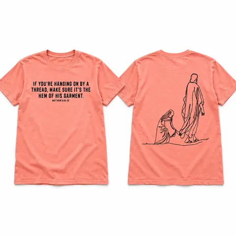 Hang By The Hem Of His Garment Christian Comfort Colors T-Shirt (2-20)