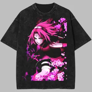 Sakura Haruno Aesthetic Shirt, Naruto Graphic T-Shirt, Naruto Vintage Anime Shirt, Anime Manga Shirt, Graphic Tee, Menswear Womenswear Streetwear