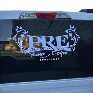 Paper route empire custom  decal  young dolph