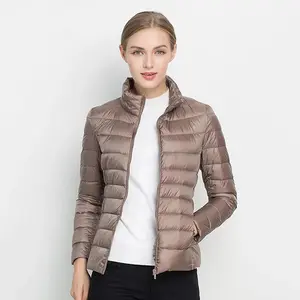 Women's winter coat autumn and winter fashion thin down stand collar slim fit women's winter down coat