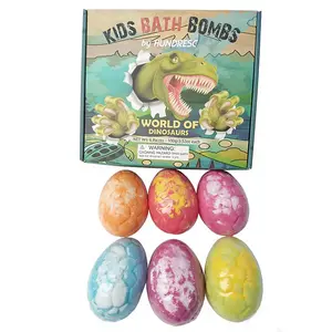 Dinosaur Egg Exploding Bath Salt Ball Christmas Gift Dinosaur Style Essential Oil Bath Bomb Body Care Product