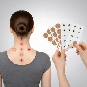 100pcs Magnetic Acupressure Patches, 600 Gauss, 30 Magnets with 30 Replacement Adhesives, Easy to Apply, Comfortable for Daily Use, Relaxation Aid, Therapy