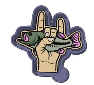 Rock On Fishing Freshie Mold-Versatile Durable Silicone for Resin Casting Soap Making Candle Crafting Clay Work and Baking