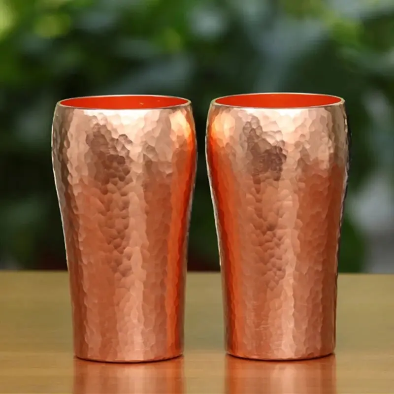 Handcrafted Hammered Copper Cup - 250 ml Kitchenware Tableware for Coffee, Tea, Drink Use